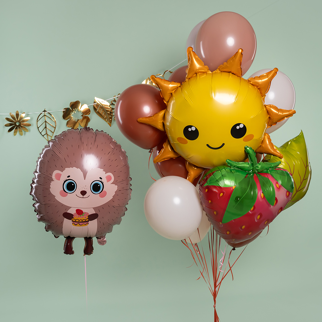 Шар (24''/61 см) Фигура, Клубника, 1 шт. в уп.