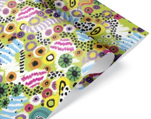 Упаковочная бумага 80гр (0,7*1 м) Красочная абстракция, 10 шт.