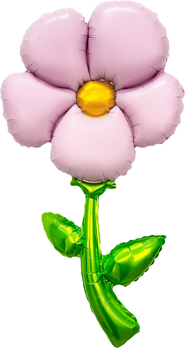 Шар (43''/109 см) Цветок, надув воздухом, Розовый, 1 шт.