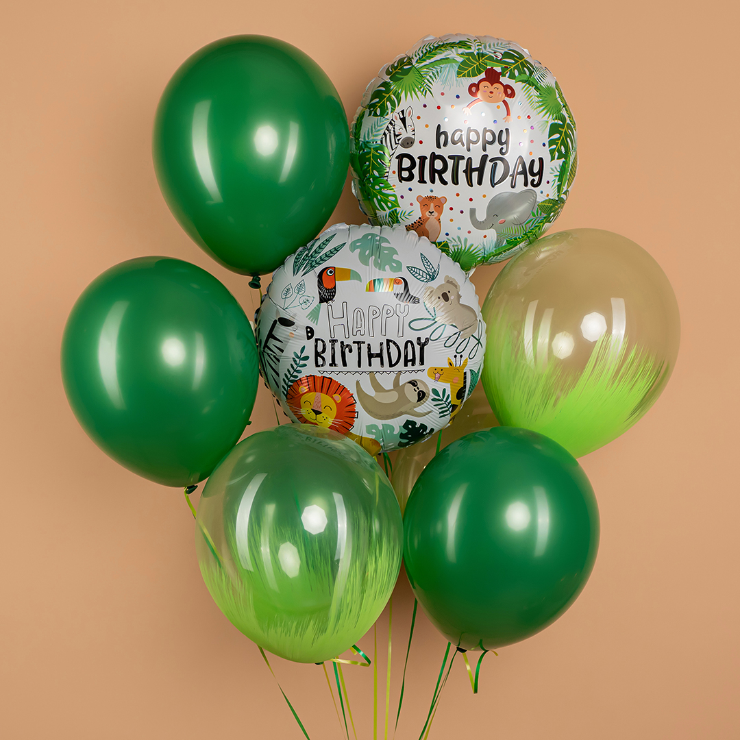 Шар (18''/46 см) Круг, Джунгли, 1 шт.