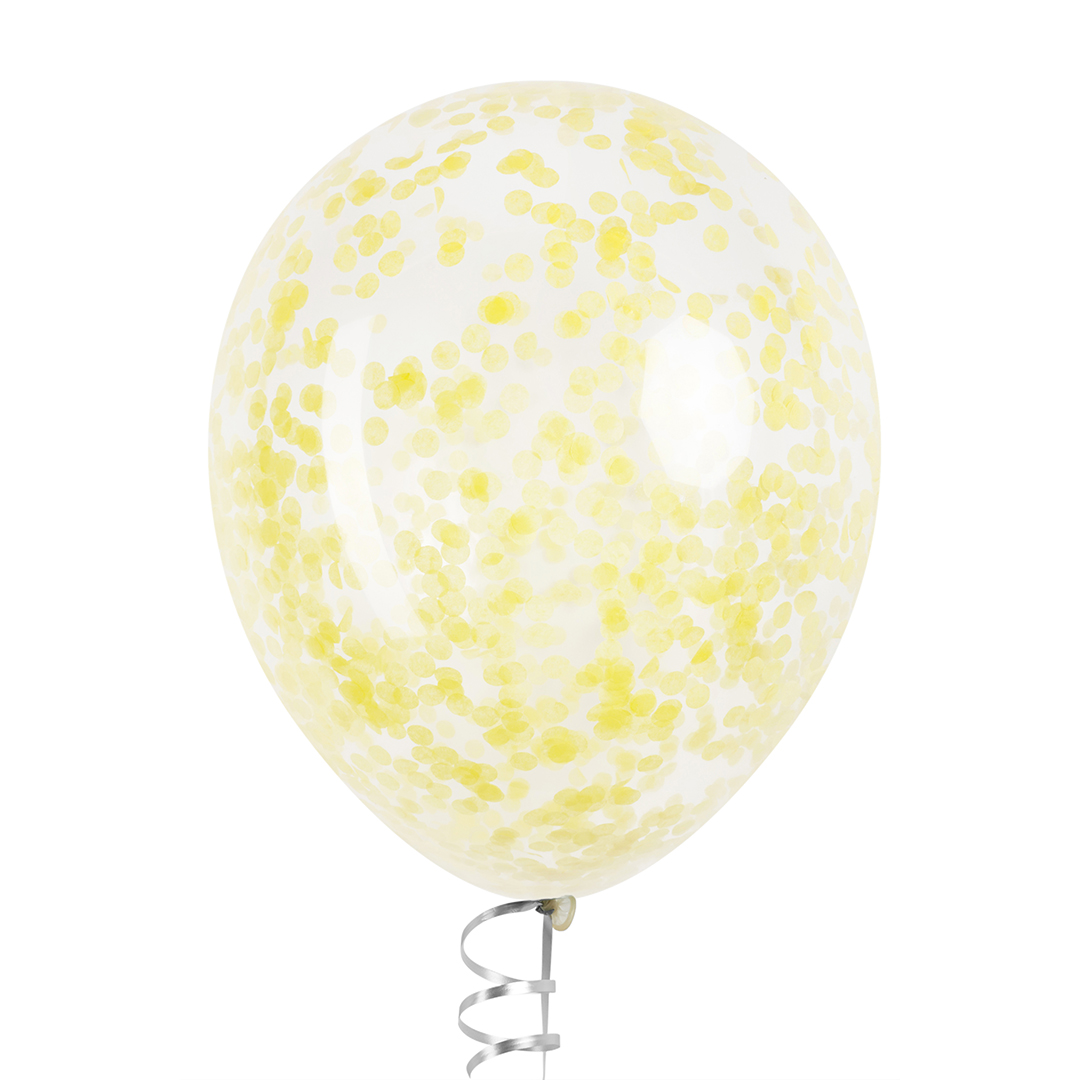 Конфетти тишью Круг, Желтый, 1 см, 50 г.