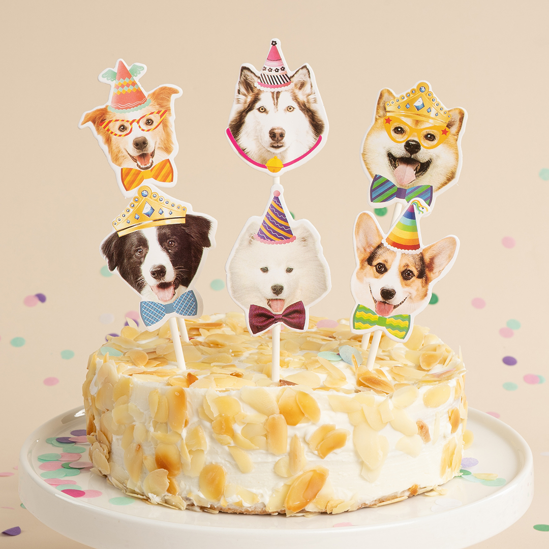 Топперы, Собачки, Ассорти, 14 см, 6 шт.