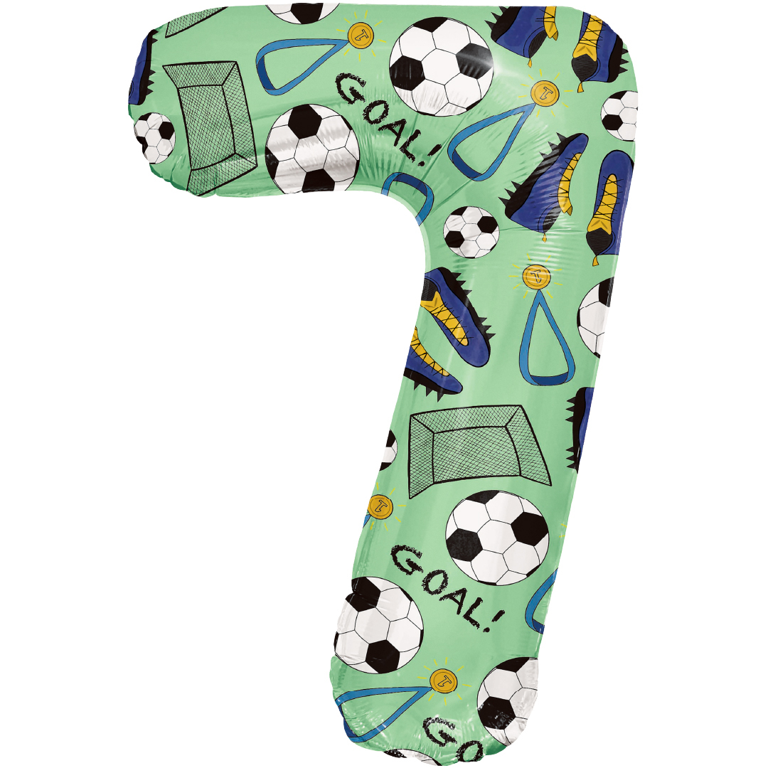Шар (34''/86 см) Цифра, 7 Футбол, 1 шт. в уп.