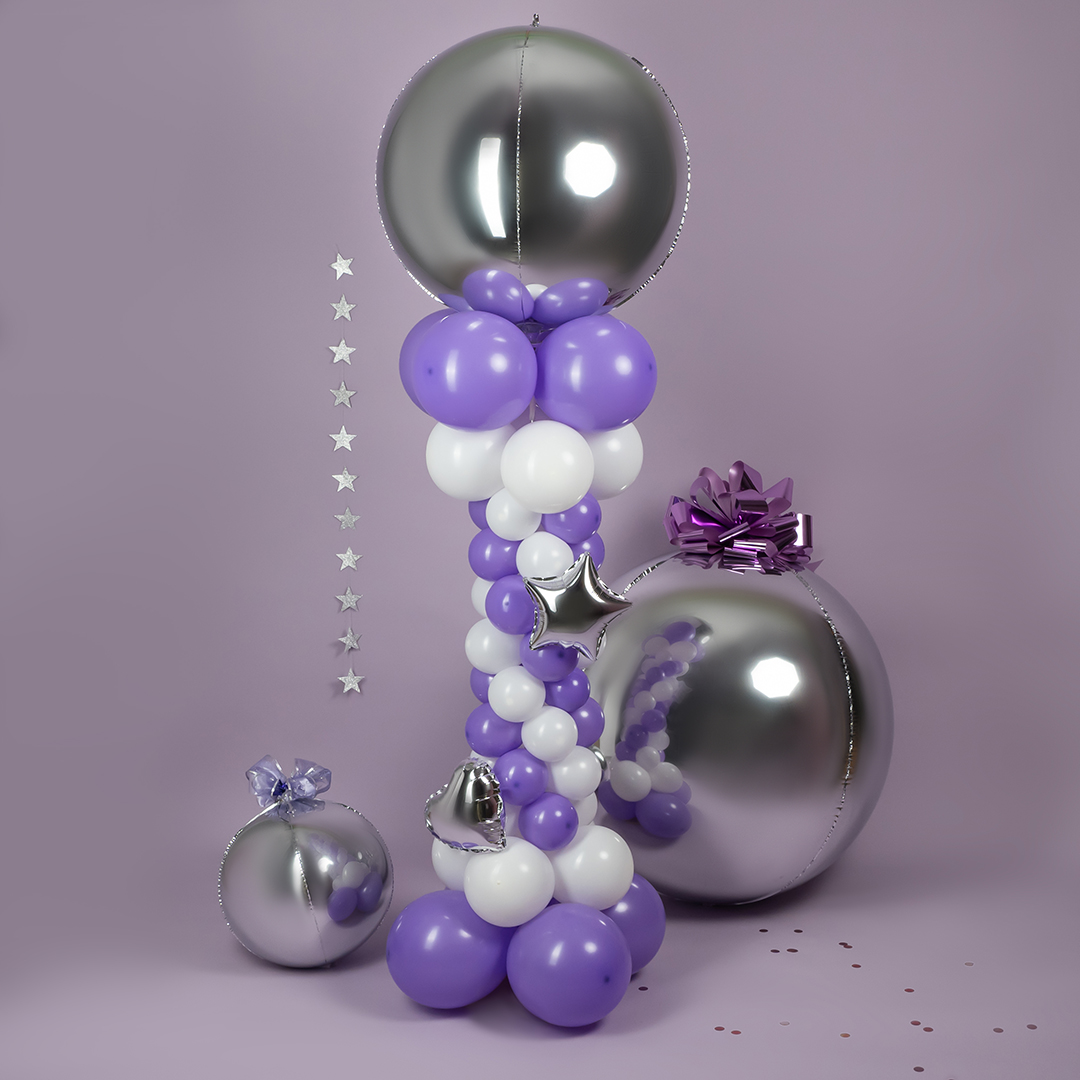 Шар (5''/13 см), Белый (005), пастель, 100 шт.