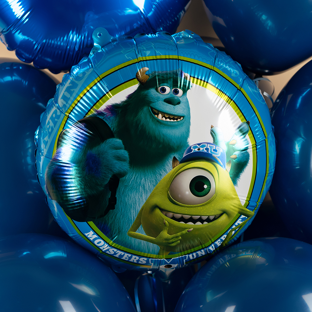 Шар (18''/46 см) Круг, Любимые монстры, 1 шт. в уп.