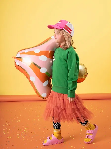 Шар (29''/74 см) Фигура, Гриб Мухомор, Розовый, 1 шт.