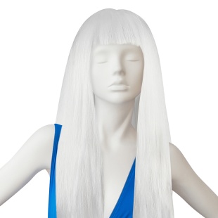 Парик карнавальный, 160 гр, Классик, Белый, 1 шт. в упак. 