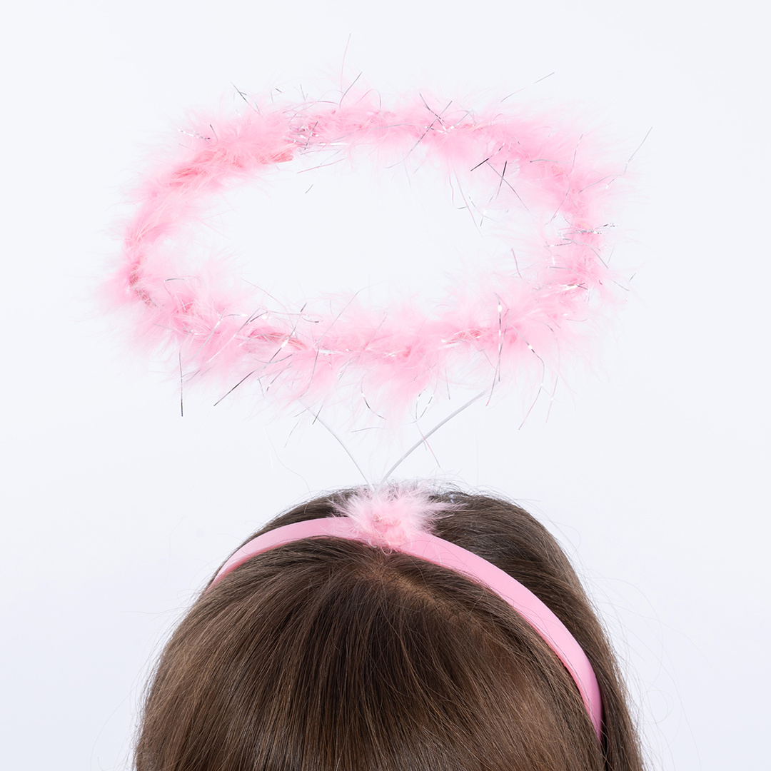 Ободок, Ангел, Розовый, 1 шт. 