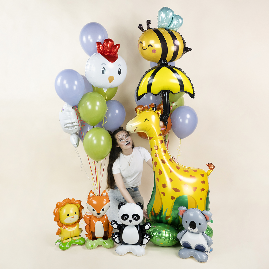 Шар (28''/71 см) Фигура, Голова, Милый Цыпленок, 1 шт.