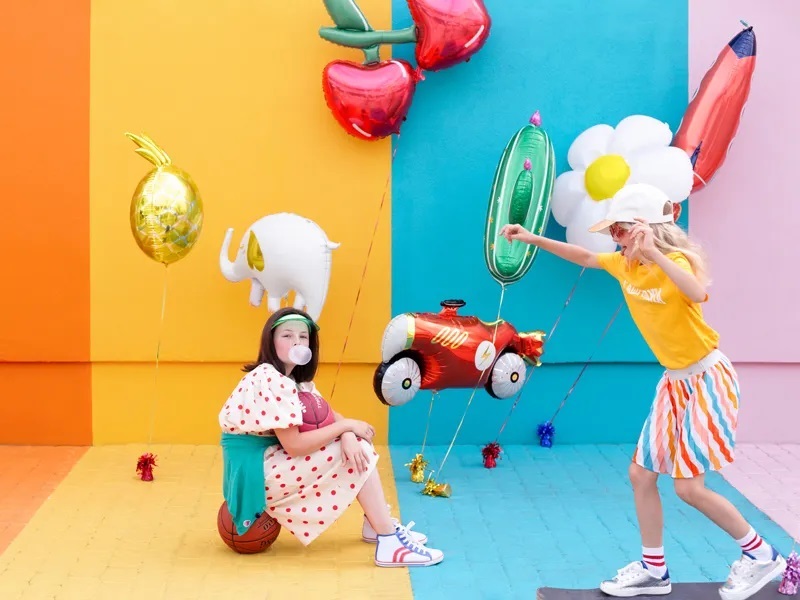 Шар (33''/84 см) Фигура, Слоник, Белый, 1 шт.