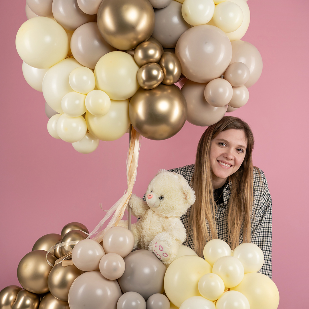 Шар (5''/13 см), Слоновая кость, пастель ретро, 100 шт.