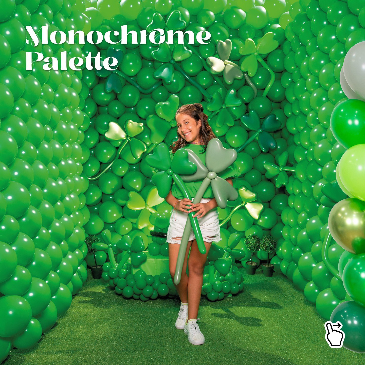 Шар (12''/30 см) Линколун, Зеленый клевер (029), пастель, 50 шт.