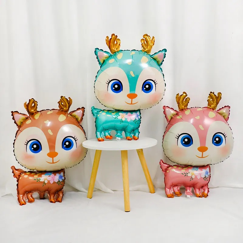 Шар (29''/74 см) Фигура, Олененок, Мятный, 1 шт.