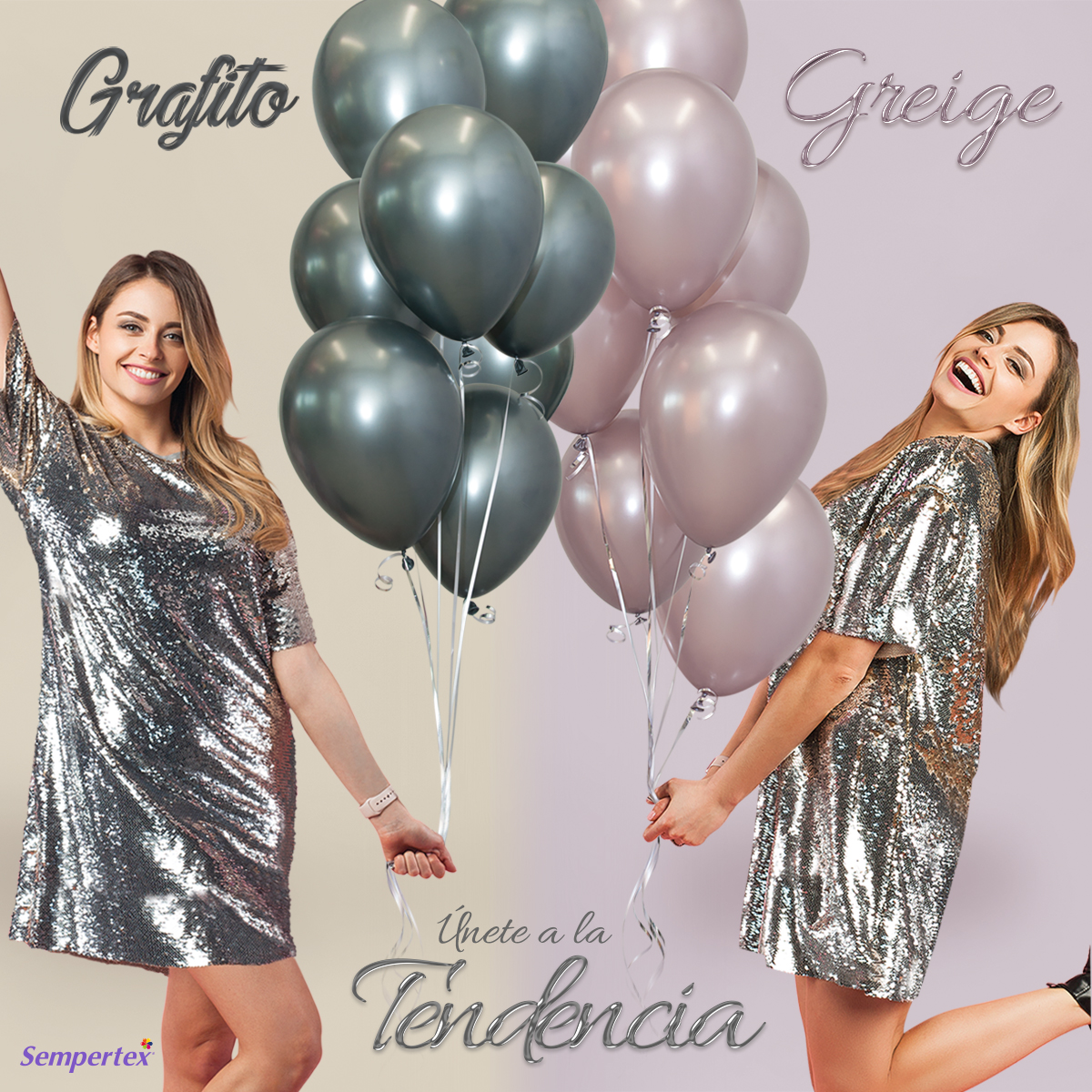 Шар (12''/30 см), Полуночный Серый (880), шелк, 50 шт.