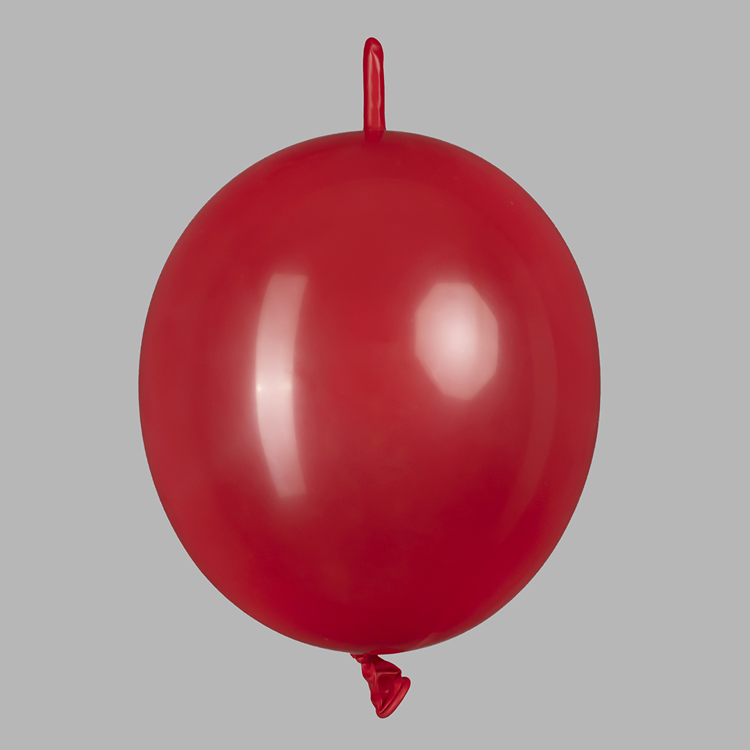 Шар (6''/15 см) Линколун, Красный, пастель, 100 шт.