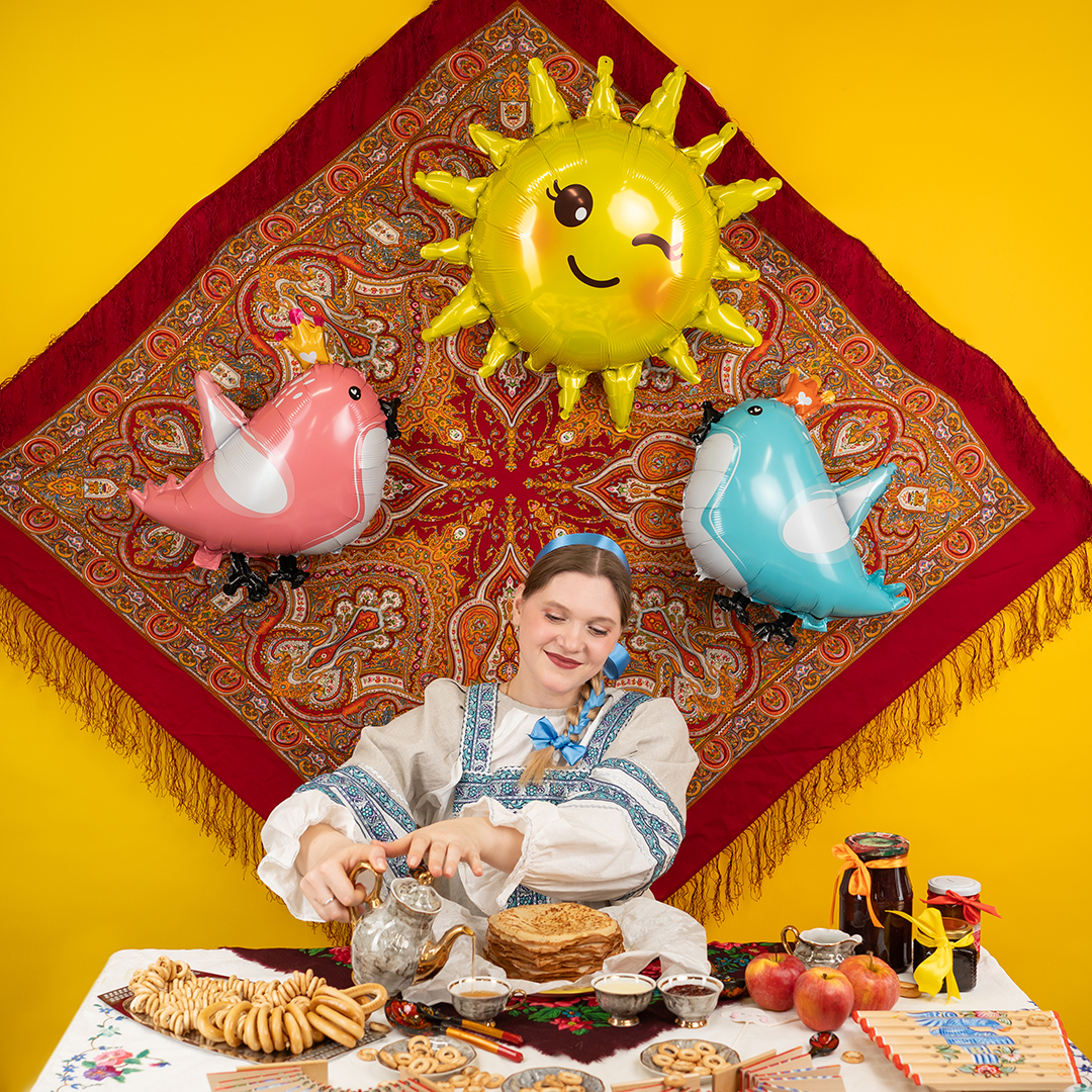 Шар (31''/79 см) Фигура, Солнце, 1 шт. в уп.