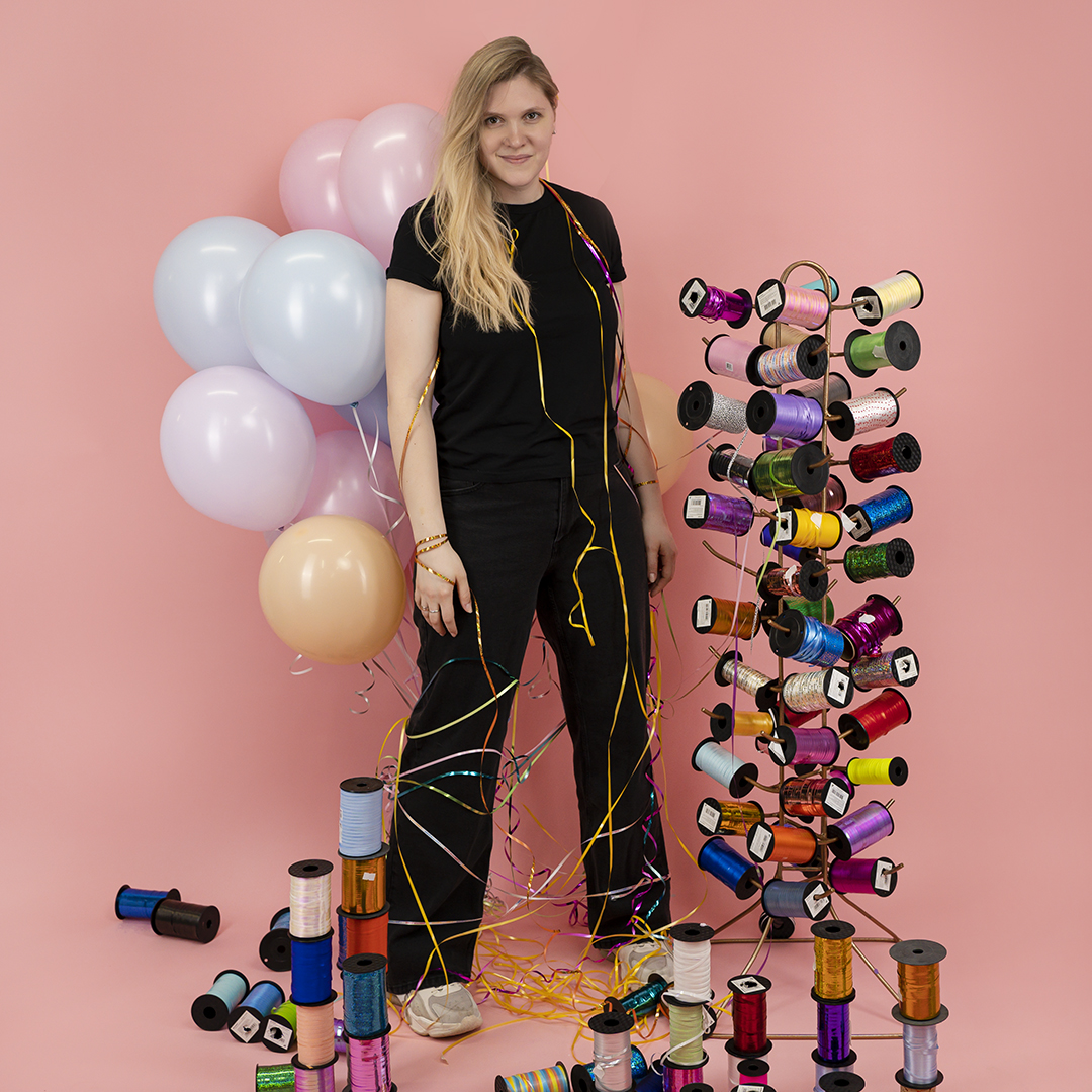 Лента полипропиленовая (0,5 см*100 м) Глициния, Неон, 1 шт.