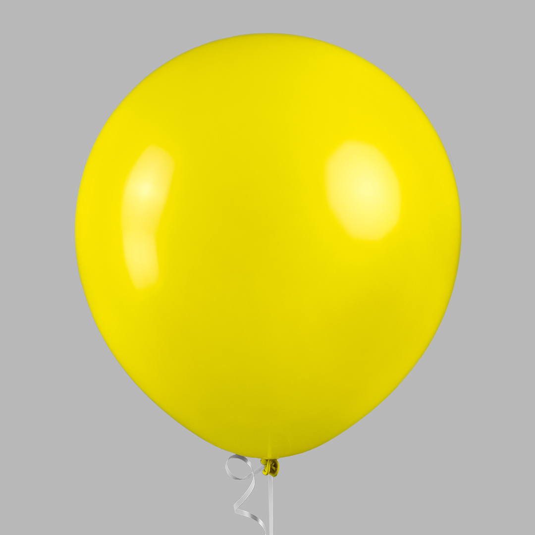 Шар (18''/46 см), Желтый, пастель, 10 шт.