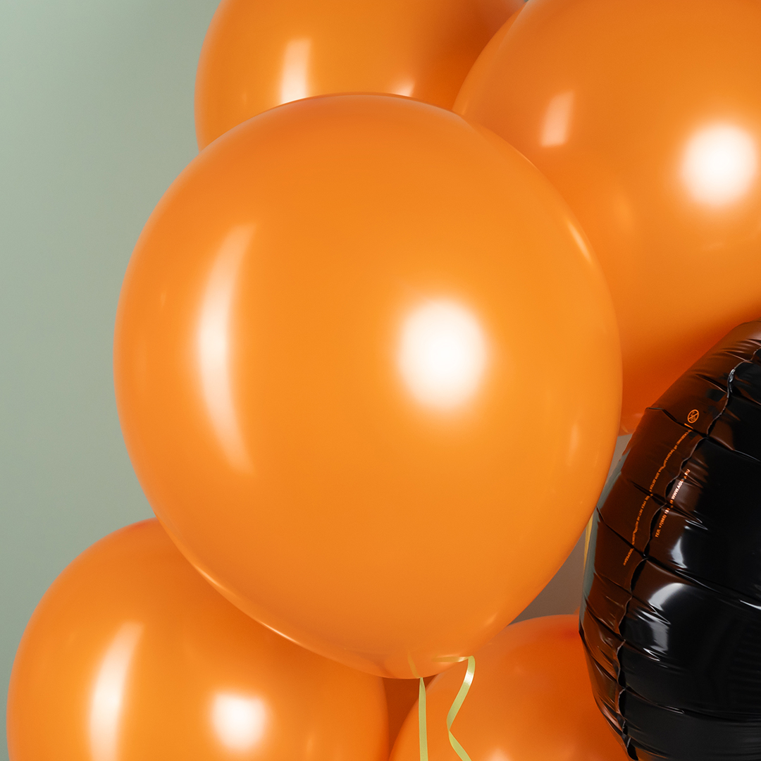 Шар (12''/30 см), Оранжевый, пастель, 100 шт.