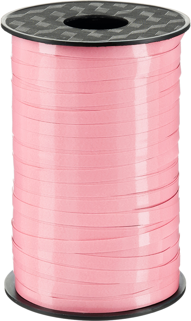 Лента полипропиленовая (0,5 см*250 м) Розовый, Лаковый, 1 шт.