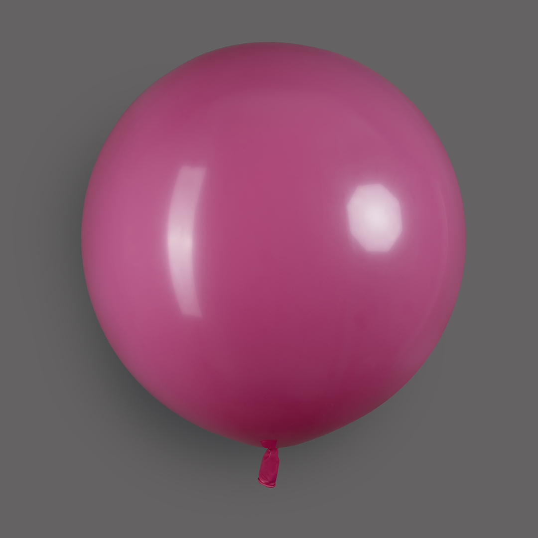 Шар (24''/61 см), Фуше, пастель, 3 шт.