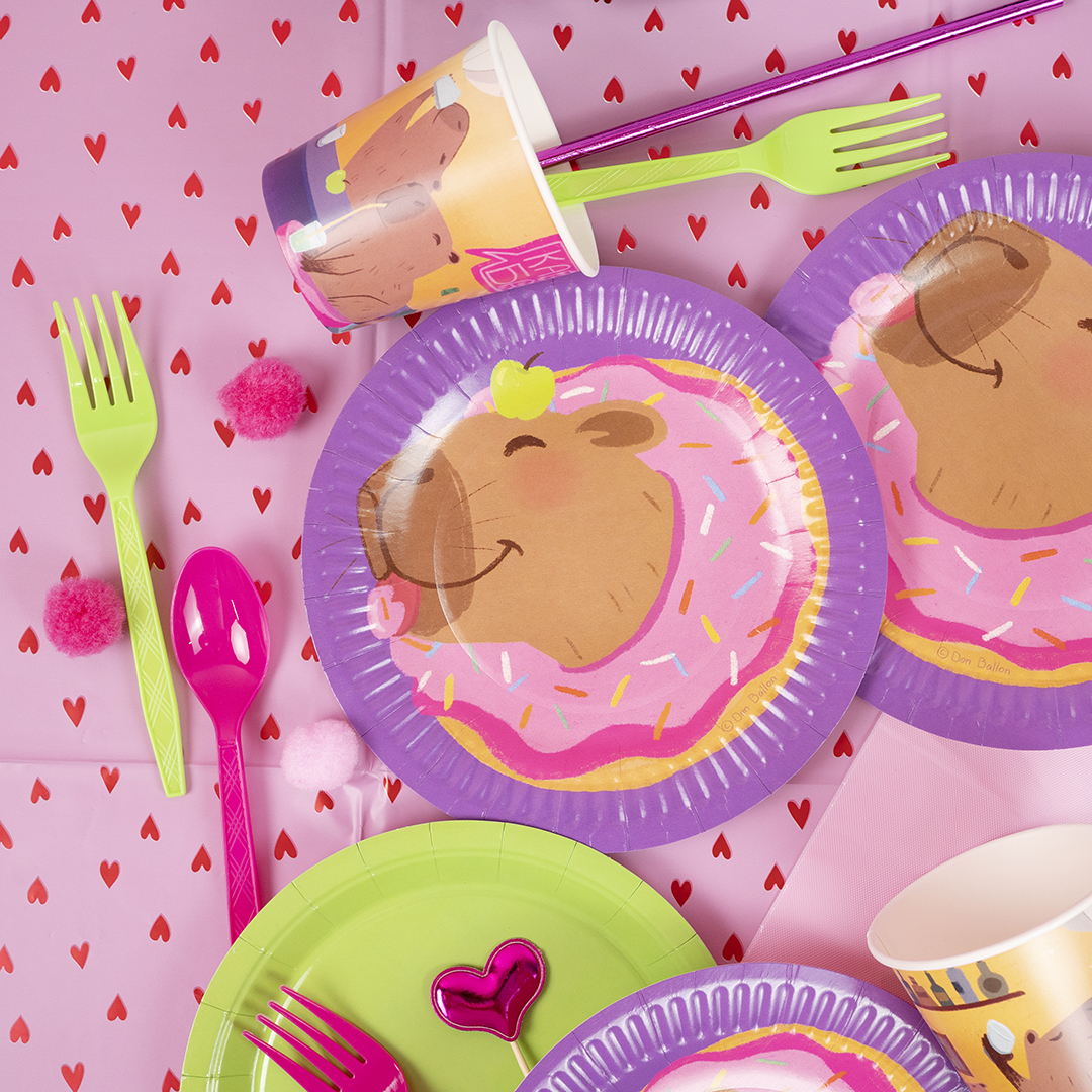 Вилки, Ярко-розовый, 15 см, 10 шт. в упак. 