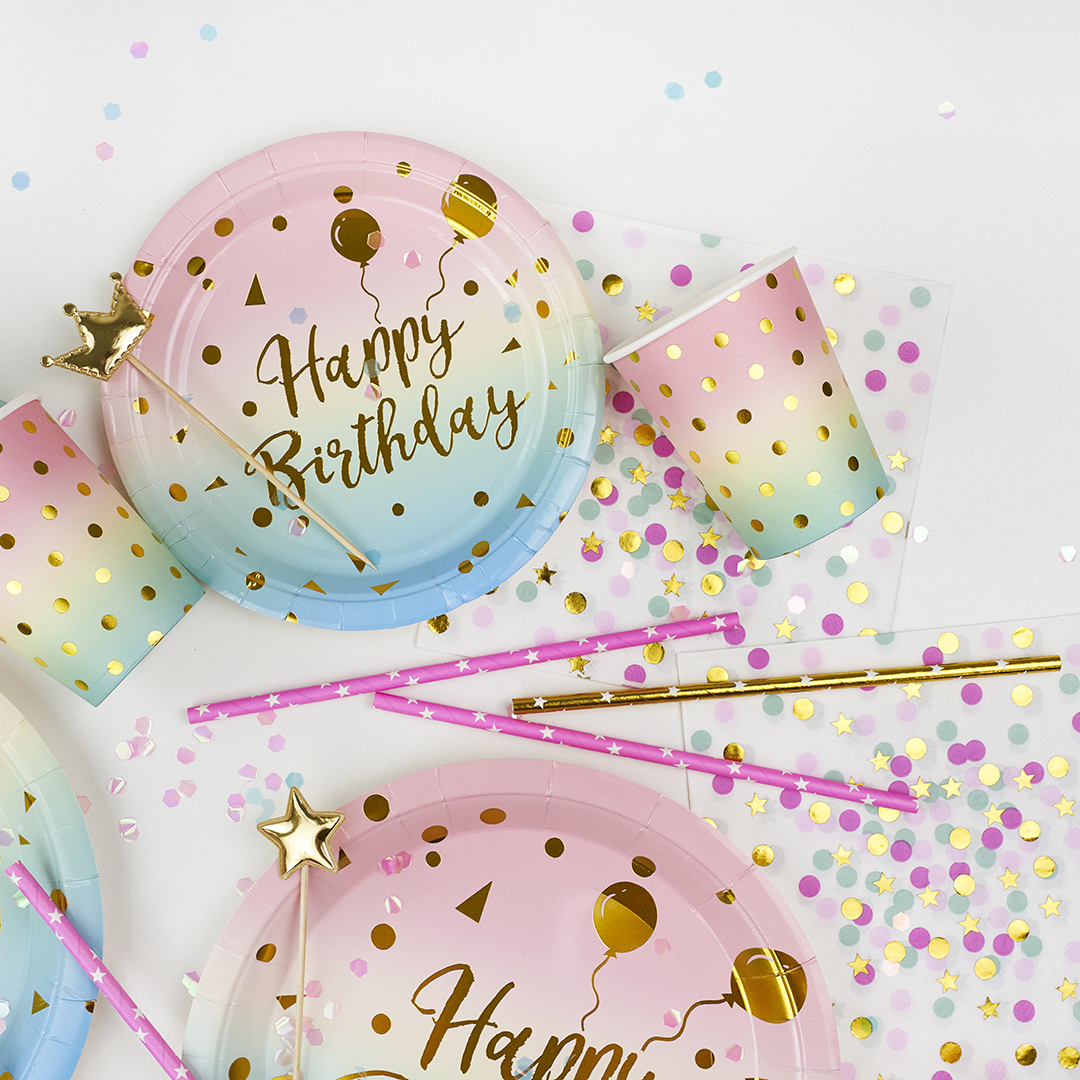 Пики Топперы, Короны, Золото, Металлик, 12 см, 5 шт.