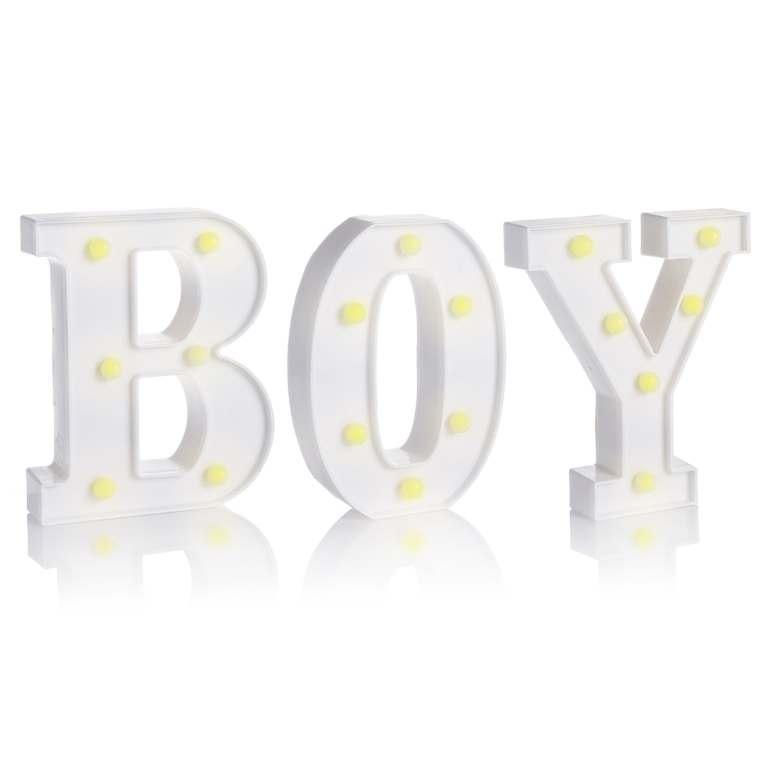 Набор световых фигур BOY, 16 см. Белый, 1 шт.