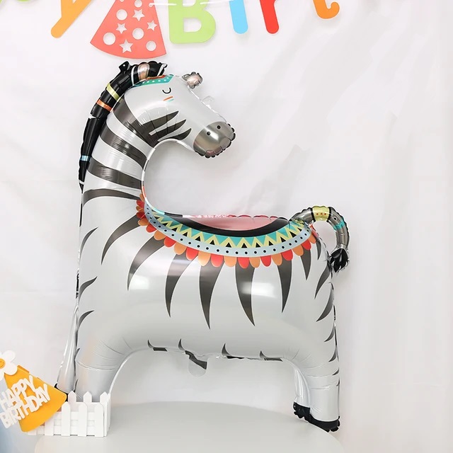 Шар (35''/89 см) Фигура, Зебра, 1 шт.