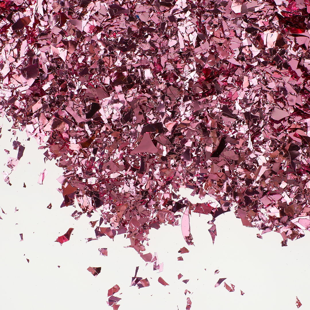 Конфетти дробленые Розовый, Металлик, 20 г.