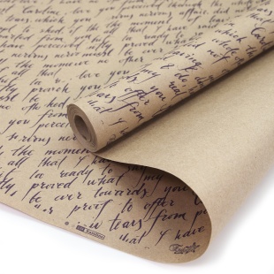 Упаковочная бумага, Крафт 60гр (0,7*9,14 м) Caroline, Фиолетовый, 1 шт.