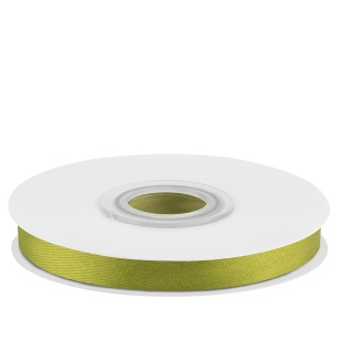 Лента атласная (0,7 см*22,85 м) Оливковый, 1 шт.