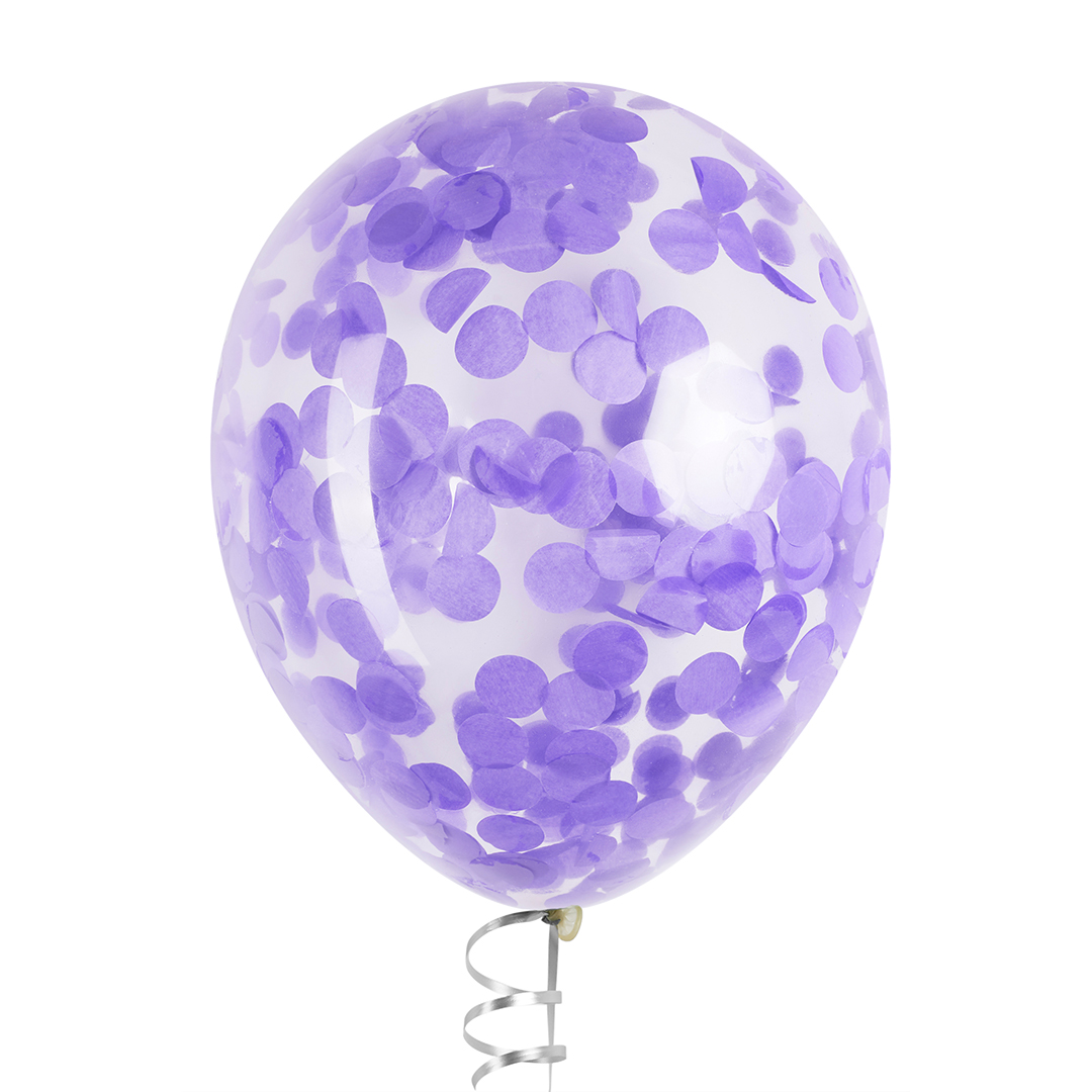 Конфетти тишью Круг, Сиреневый, 2,5 см, 50 г.