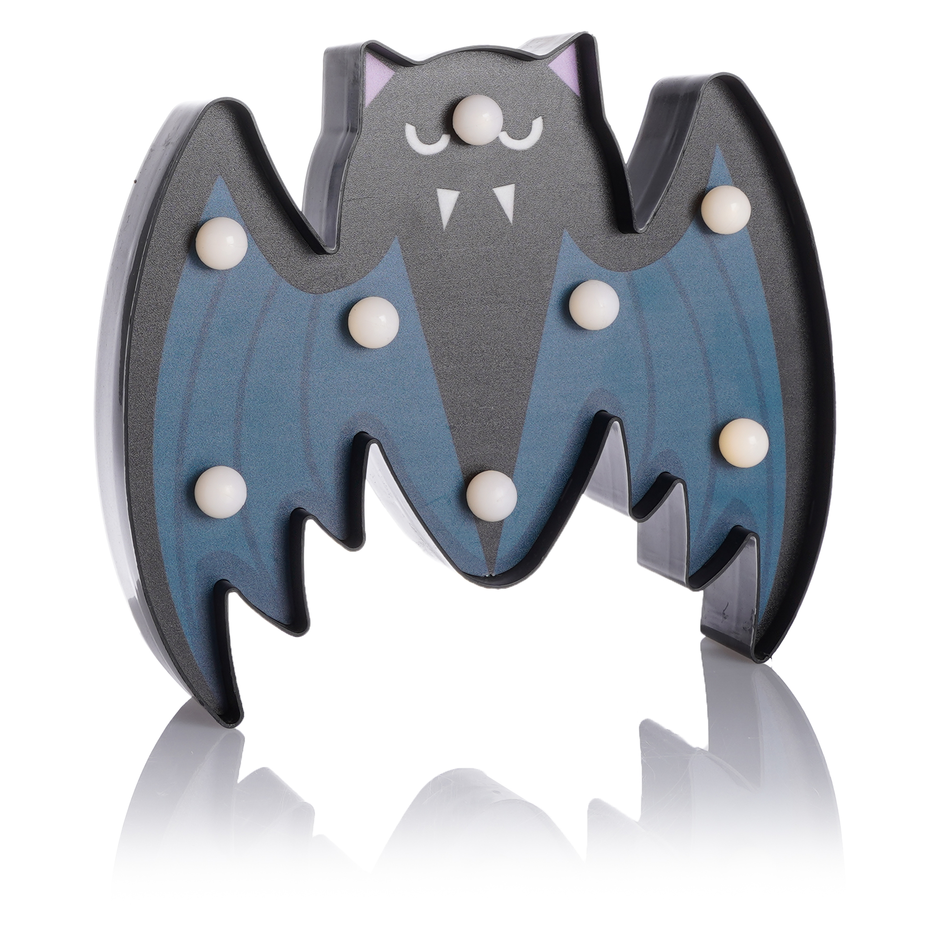 Световая фигура Летучая мышь, 15,5*18 см. Черный, 1 шт.