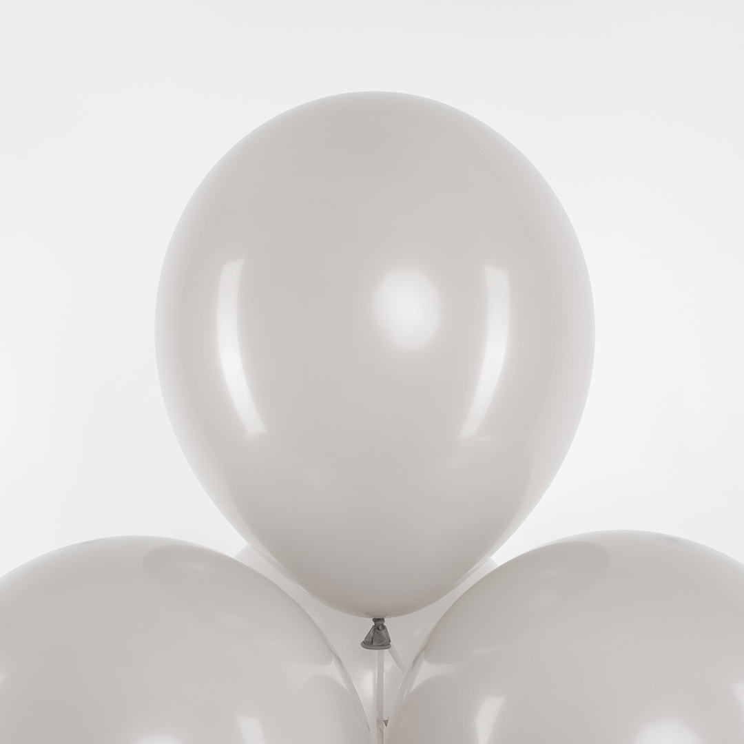 Шар (12''/30 см), Серый, пастель ретро, 100 шт.