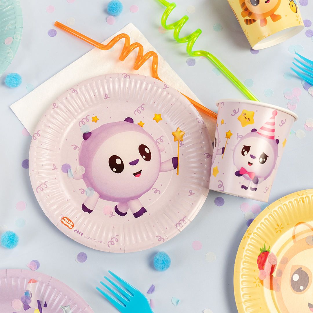 Тарелки (7''/18 см) Малышарики, Ассорти, 6 шт.