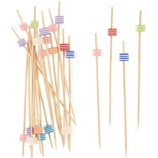 Пики Топперы, Кубики, Ассорти, 12 см, 24 шт.