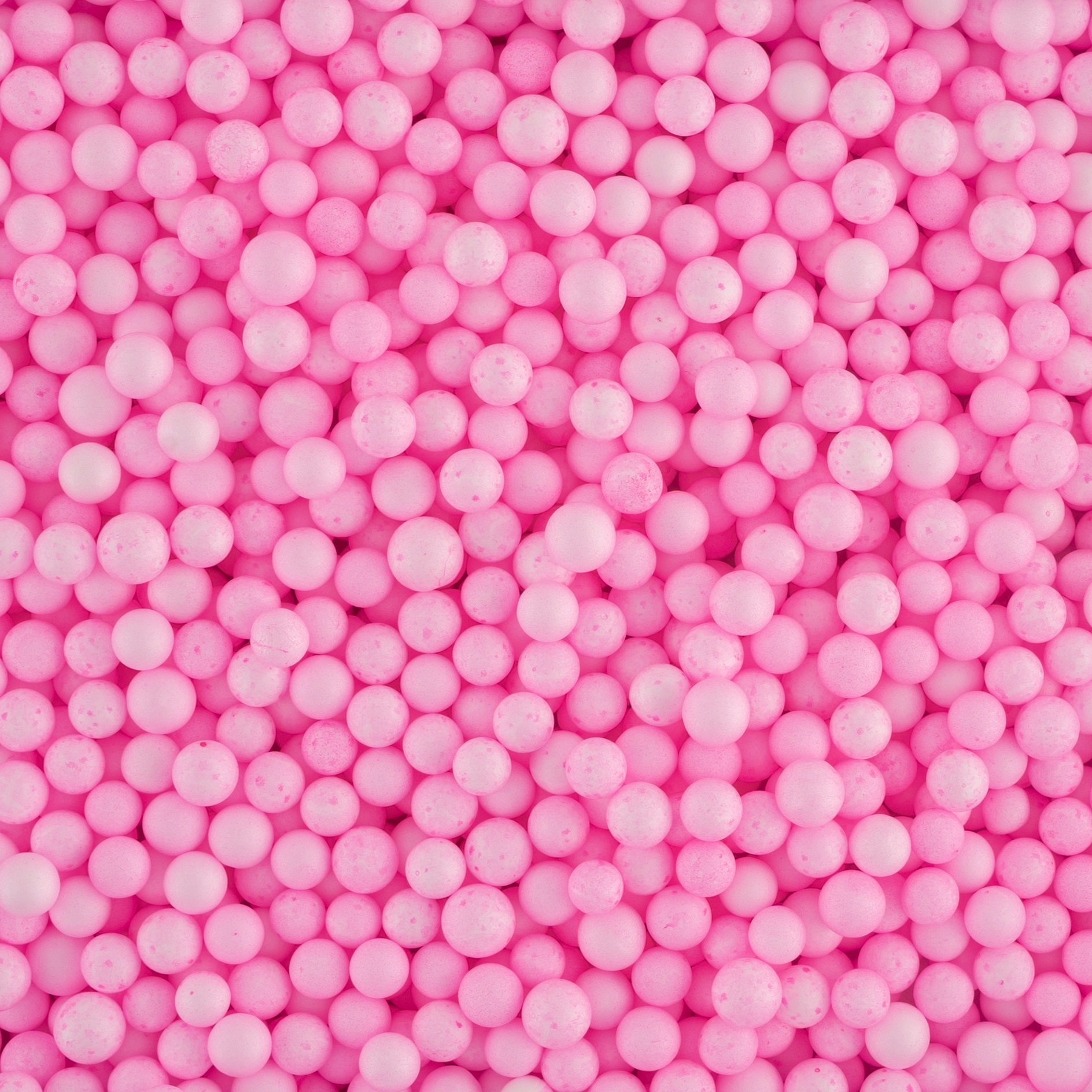 Шарики пенопласт, Розовый, 6-8 мм, 10 гр.