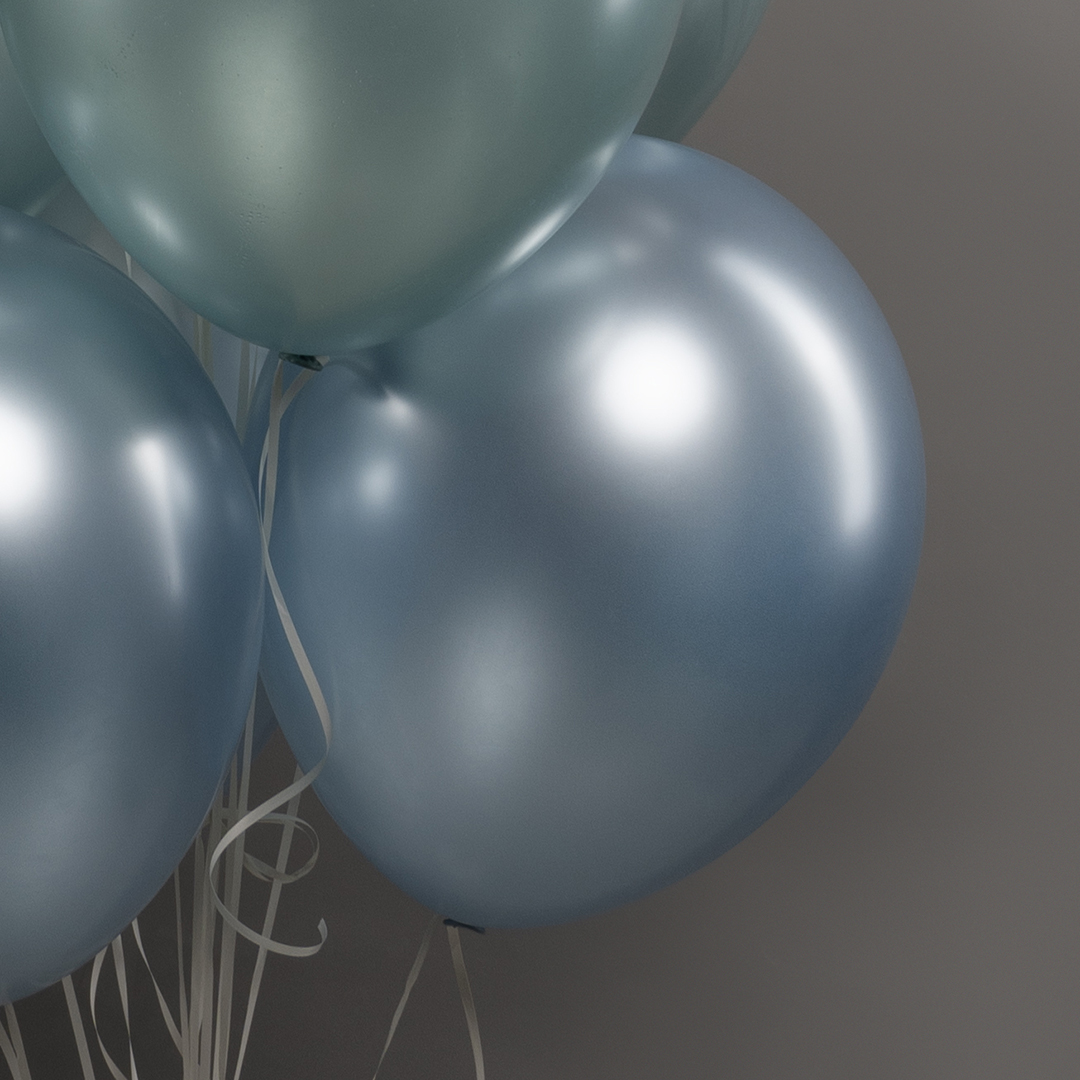 Шар (12''/30 см), Арктический голубой (839), шелк, 12 шт. Шар (12''/30 см), Арктический голубой (839), шелк, 12 шт.