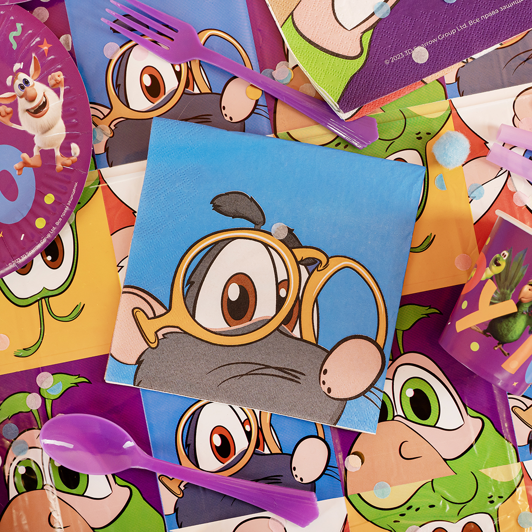 Сервировочные салфетки, Супер Буба, 33*33 см, 20 шт.