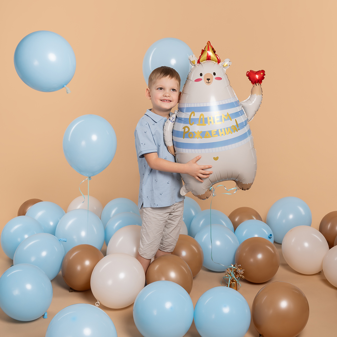 Шар (12''/30 см), Кремовый, пастель ретро, 100 шт.