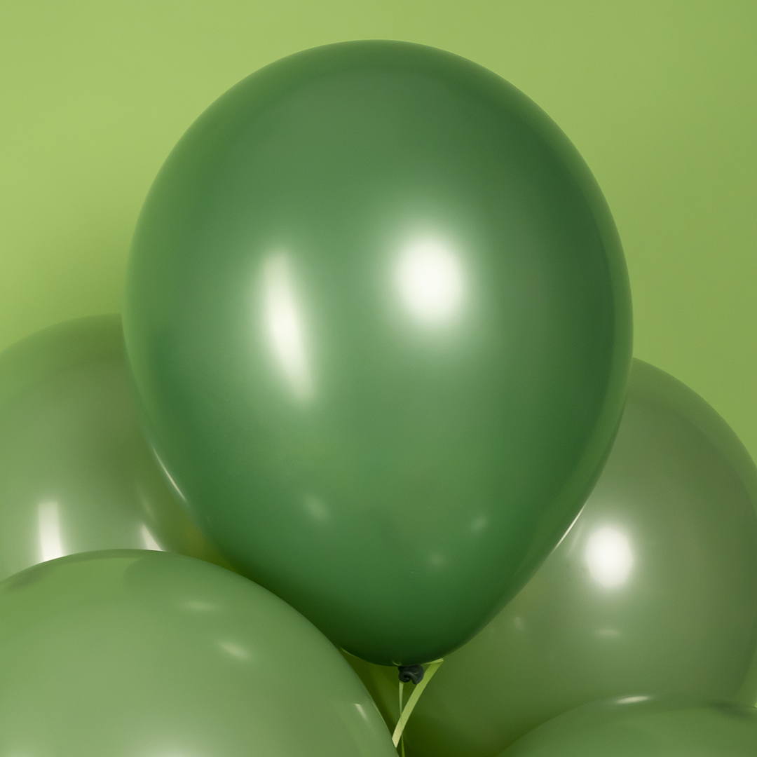 Шар (12''/30 см), Темно-зеленый, пастель, 100 шт.