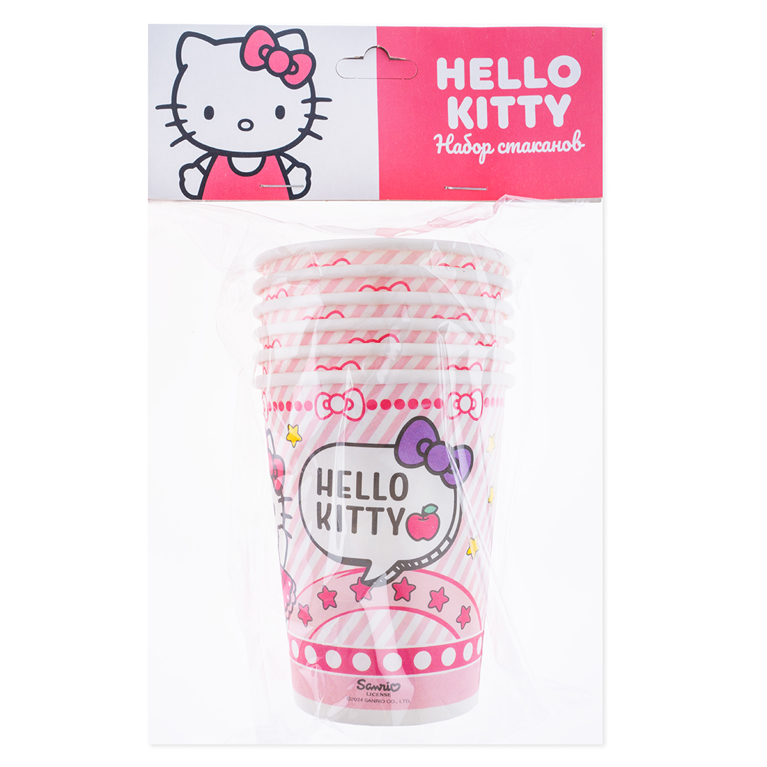 Стаканы (250 мл) Hello Kitty, 6 шт.