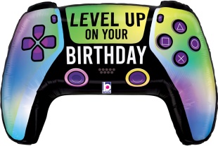Шар (30''/76 см) Фигура, Геймпад, Твой День Рождения, Градиент, 1 шт. в уп.