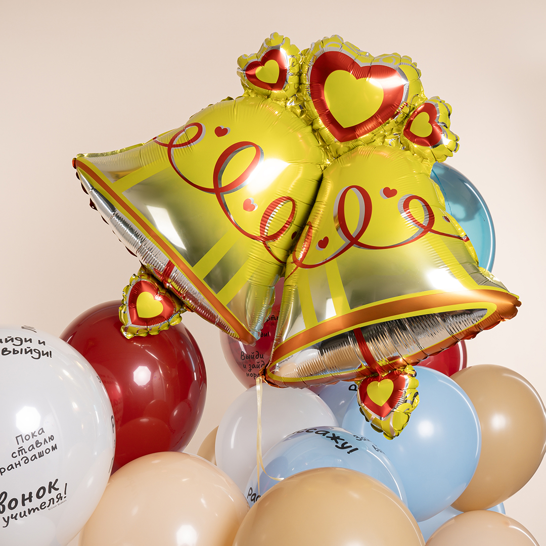 Шар (35''/89 см) Фигура, Колокольчики, 1 шт. в уп.