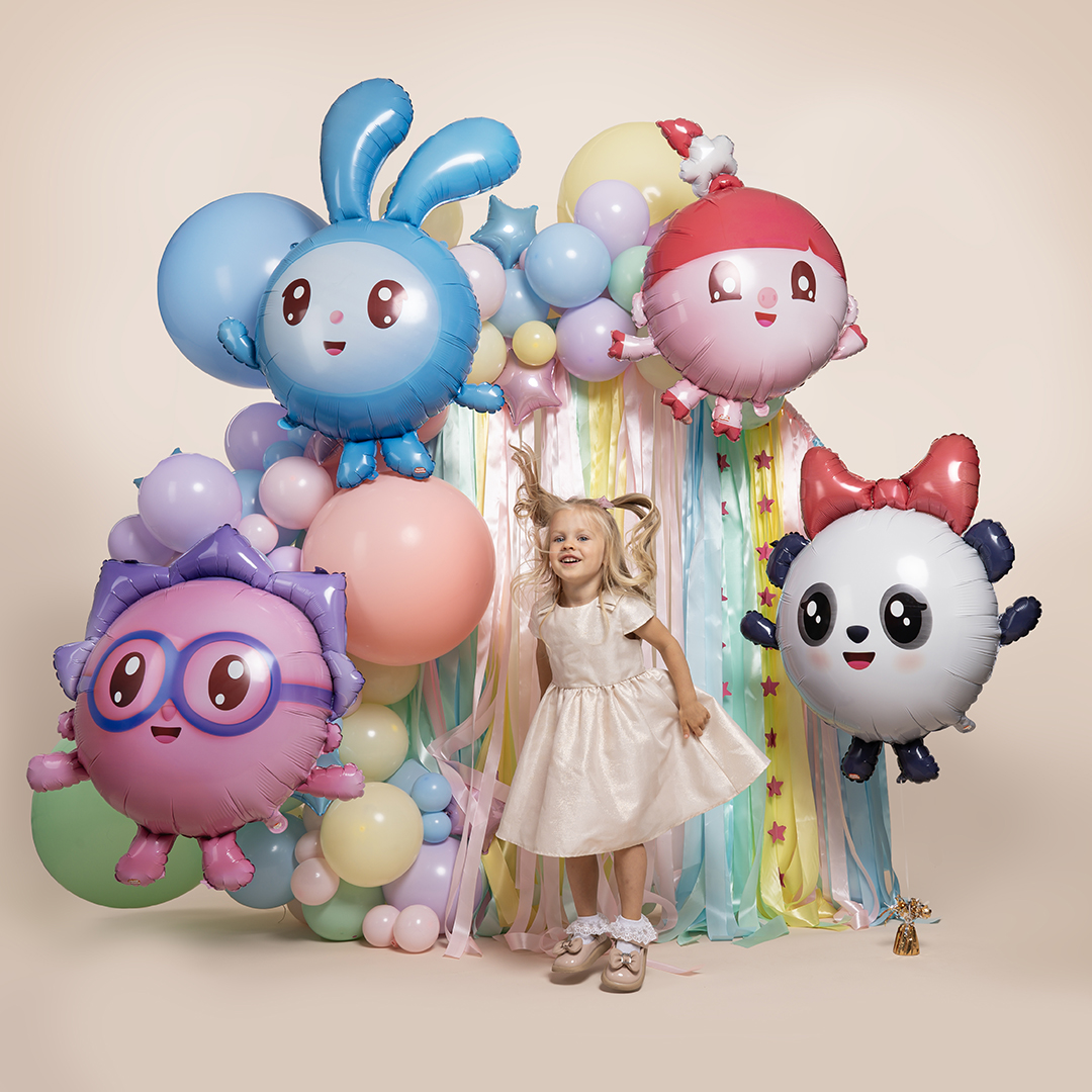 Шар (36''/91 см) Фигура, Малышарики, Нюшенька, 1 шт. в уп.