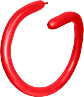 Шар (2''/5 см) ШДМ, Красный (015), пастель, 100 шт.
