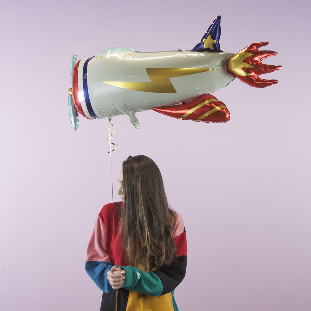 Шар (41''/104 см) Фигура, Самолет, 1 шт. в уп.