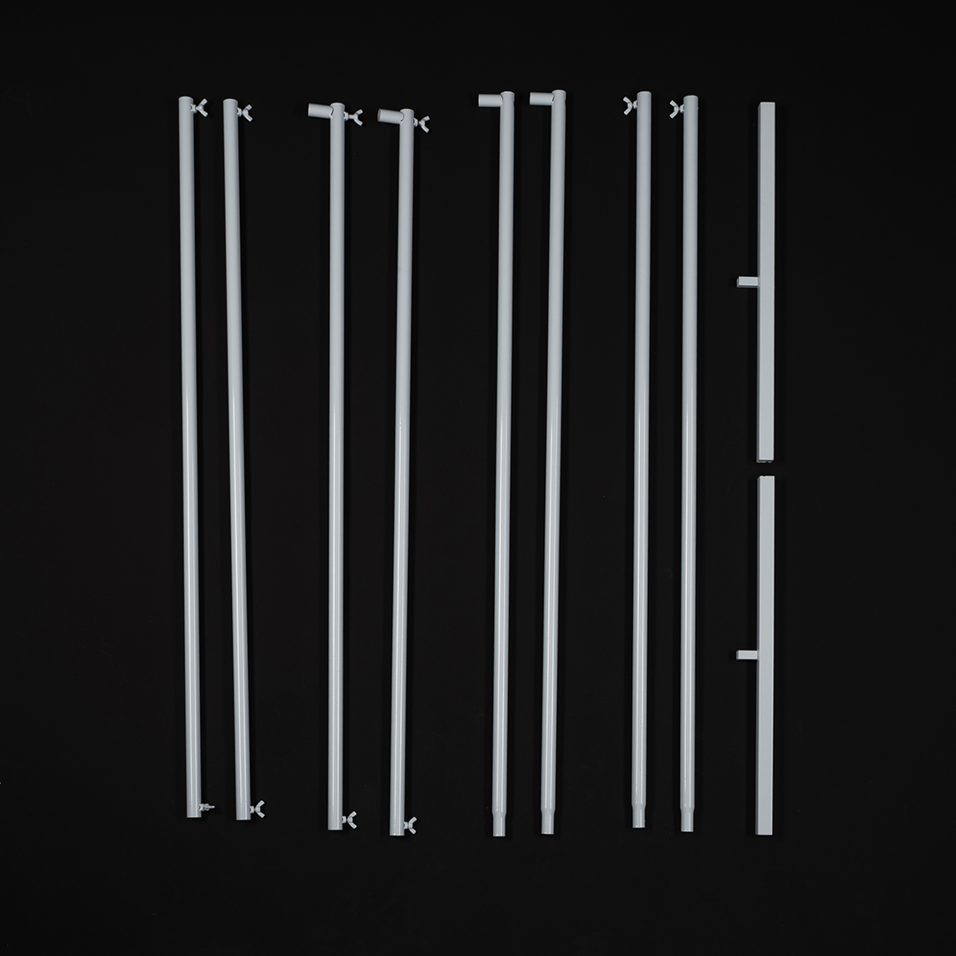 Арка для шаров Квадратная, металл, 2*2 м, Белый, 1 шт.