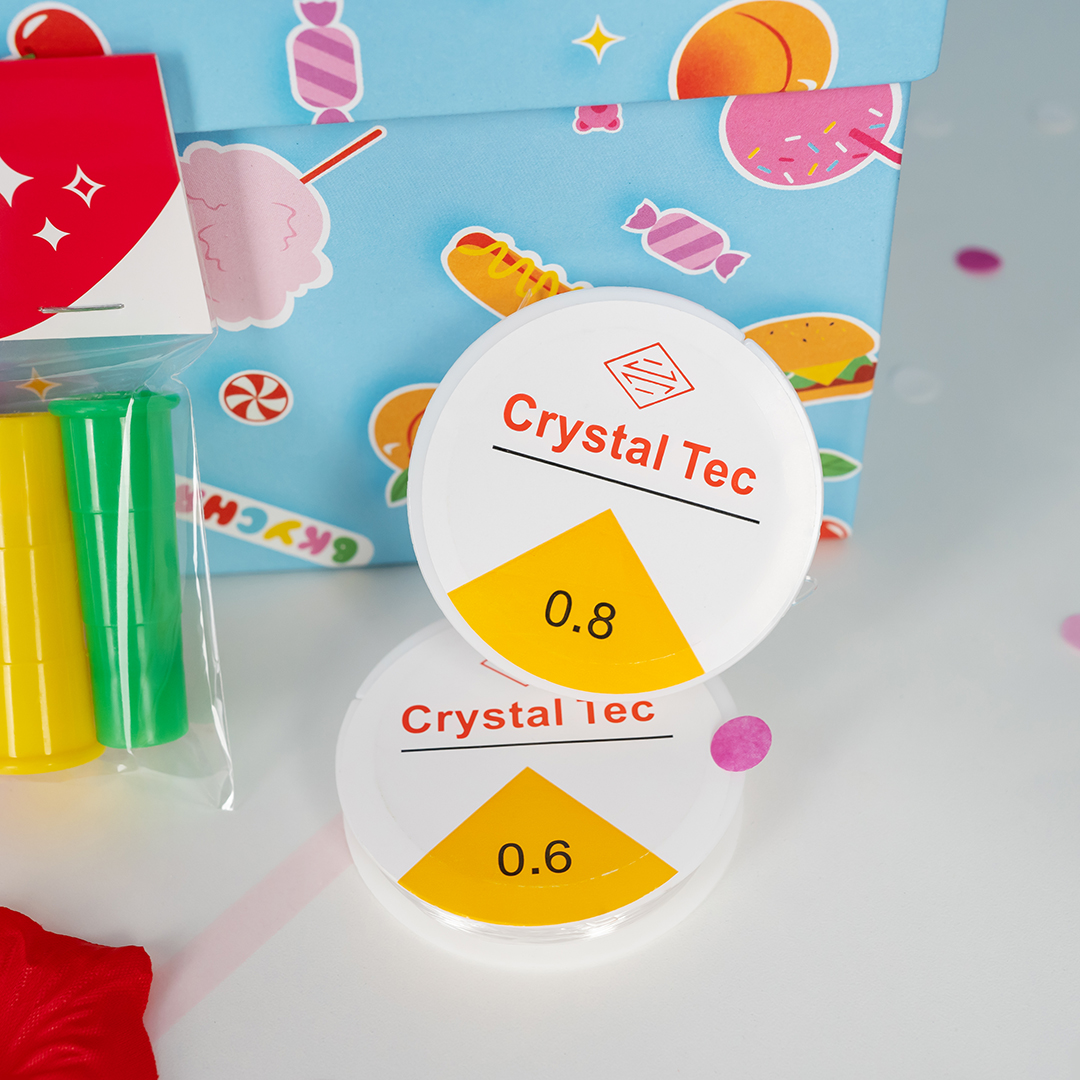 Нить эластичная (резинка) (0,8 мм*10 м) Прозрачный, 1 шт.